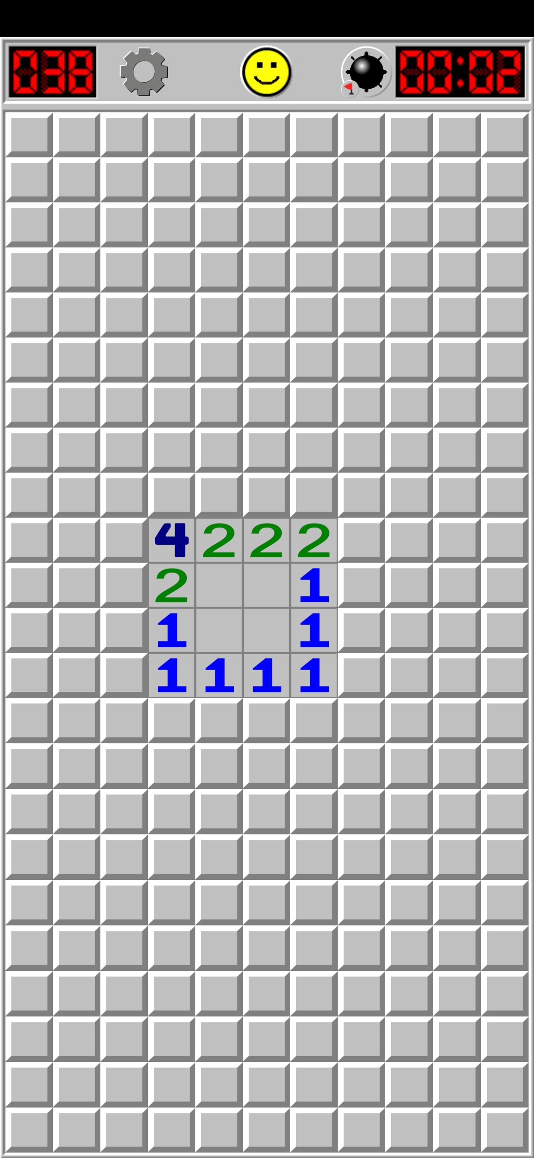 Classic Minesweeper App UI